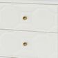 Legacy Classic Chelsea 2 Drawer Night Stand in White and Gold, , large