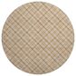Dalyn Rug Company Soft Essentials Plaid Copper 8" Round Indoor/Outdoor Area Rug, , large