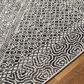 Surya Lavadora LVR2341 6"7" x 9" Black, Gray and Light Gray Area Rug, , large