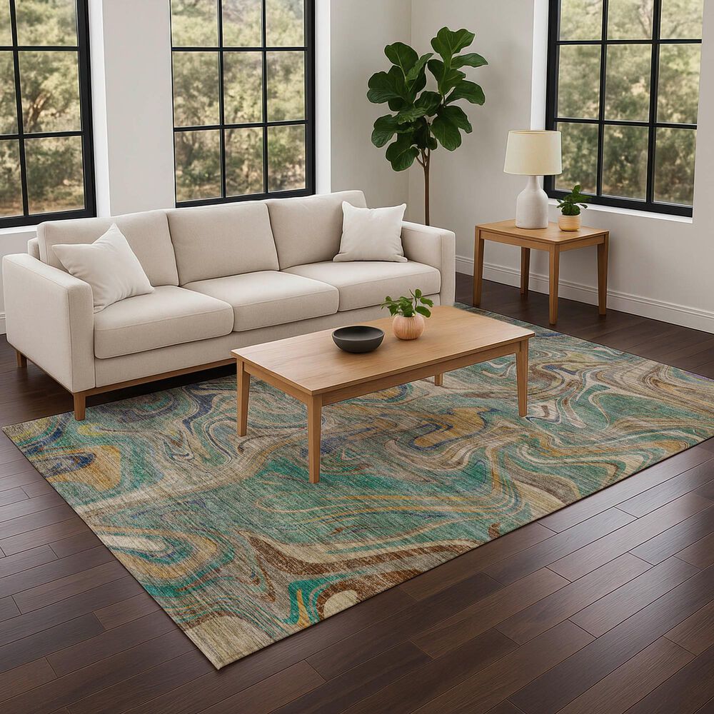 Dalyn Rug Company Nexus NX6 Teal 9' x 12' Area Rug, , large