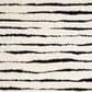 Safavieh Venus Shag VNS603A 2"2" x 8" Ivory and Black Runner, , large