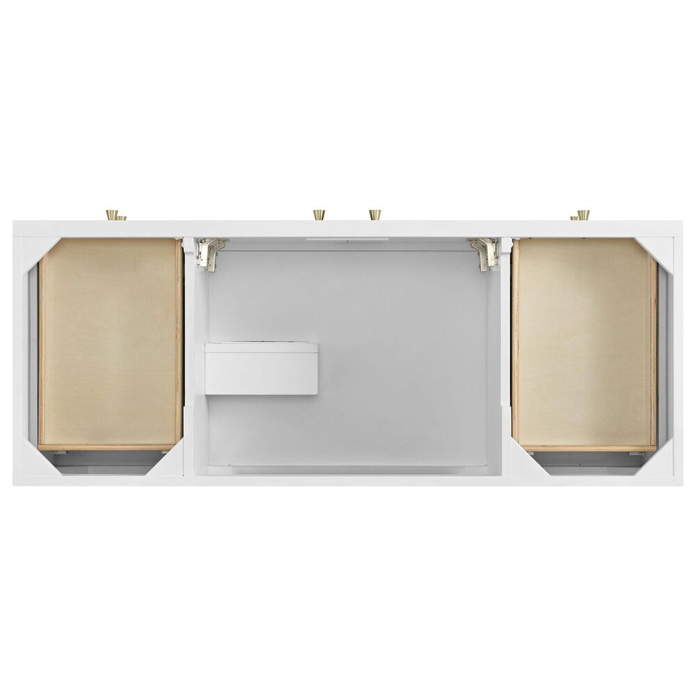 37B Isadore 48" Single Bathroom Vanity Cabinet in Bright White and White Composite Stone Top and Backsplash, , large