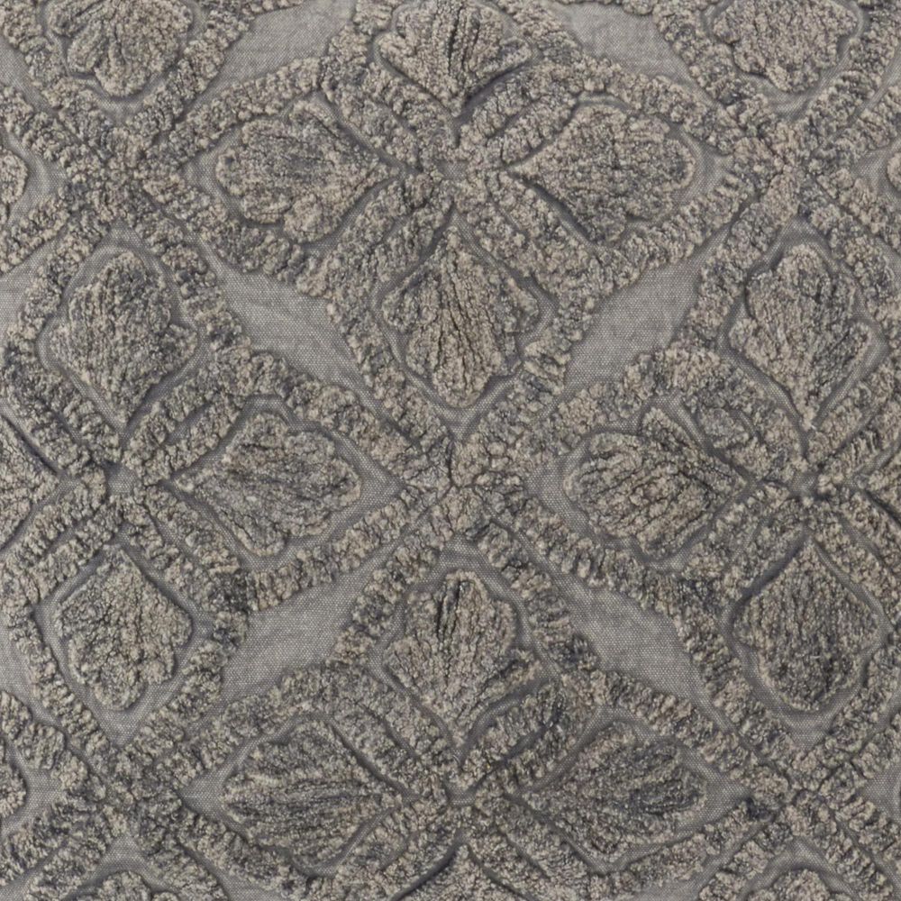 K &amp; K Interiors 20" Square Throw Pillow in Gray, , large