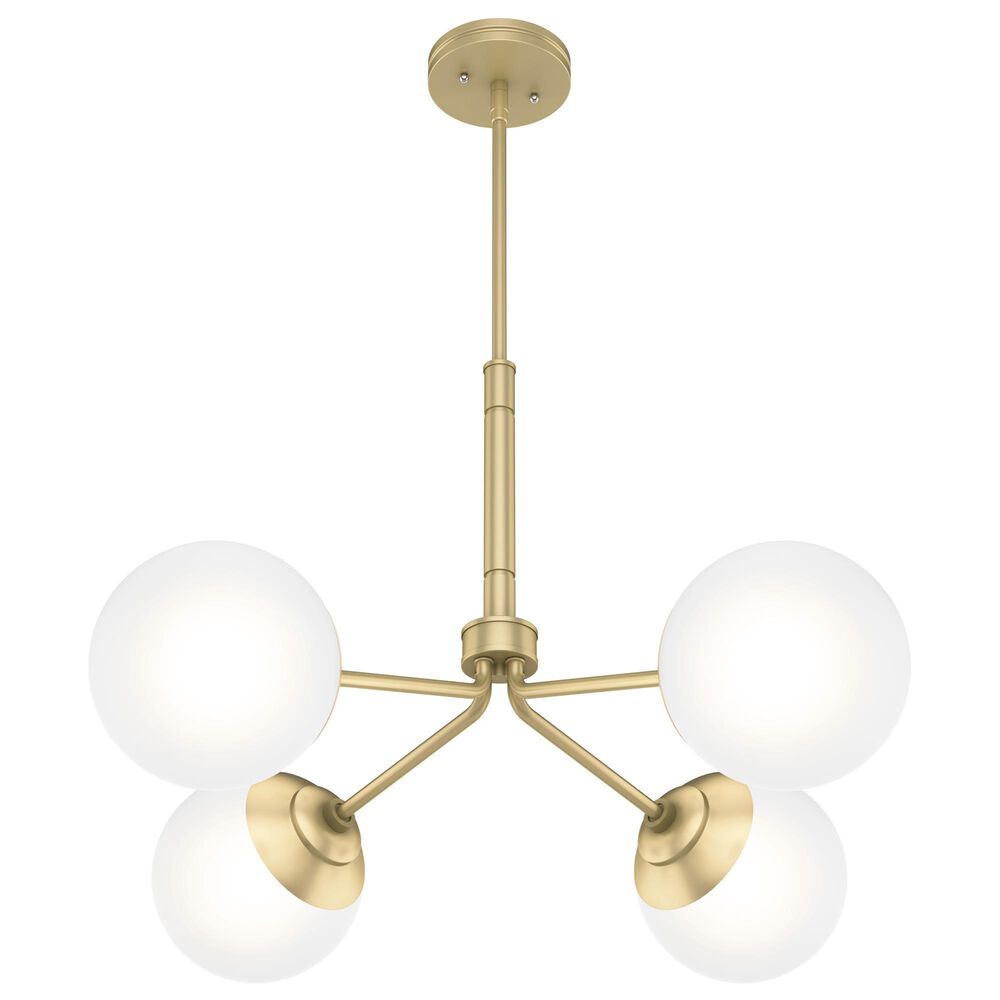 37B Hepburn 4-Light Chandelier in Painted Modern Brass, , large