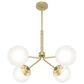 37B Hepburn 4-Light Chandelier in Painted Modern Brass, , large