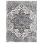 Amer Rugs Montana 7"6" Round Gray and Blue Area Rug, , large
