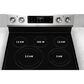 Midea 30" Freestanding Electric Range with 5 Burners and Air Fry in Stainless Steel, , large