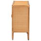 Baxton Studio Baylor Rattan Storage Cabinet in Light Honey, , large