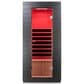 EZlife 1-Person Low EMF Infrared Solo Sauna with Red Light in Charcoal Gray, , large