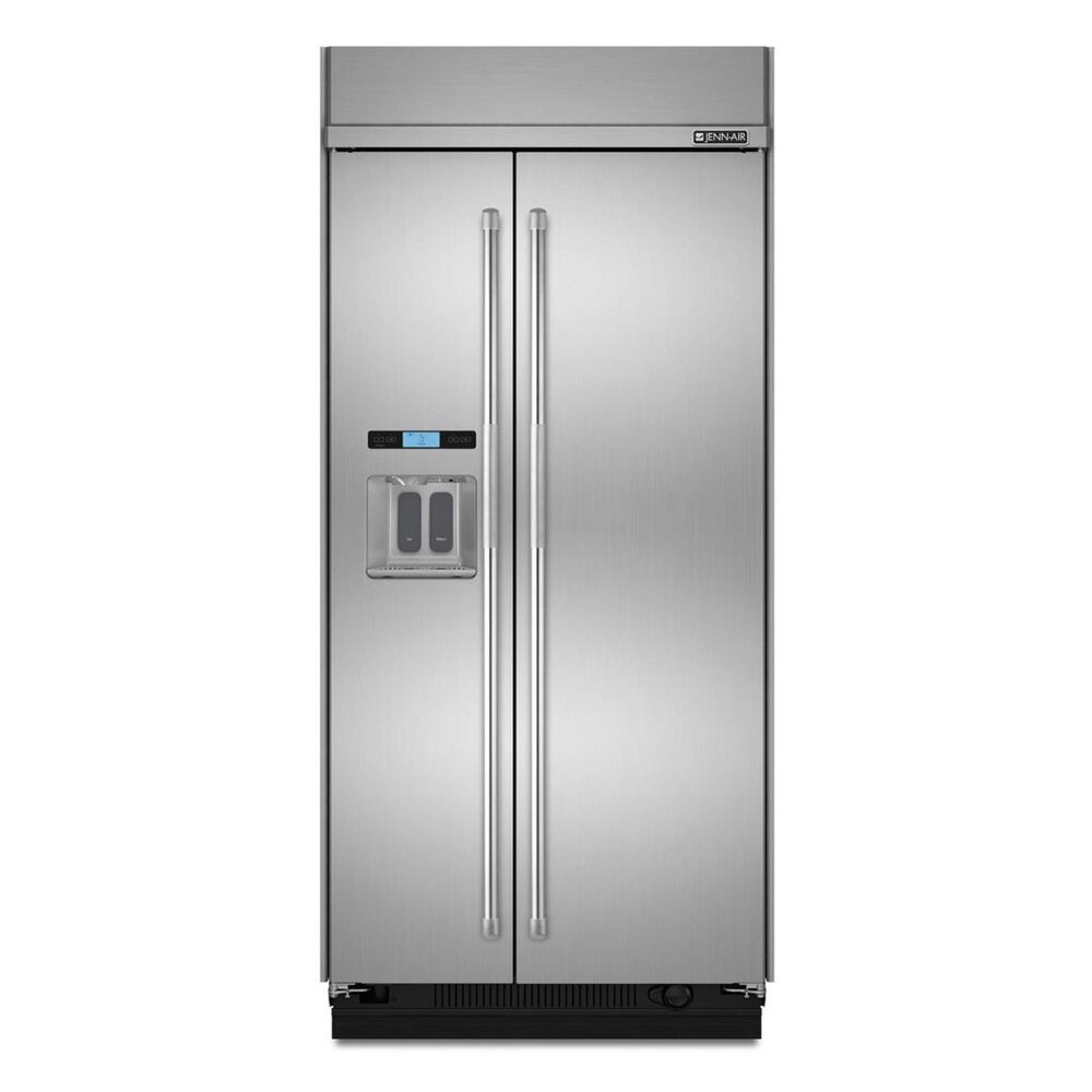 Jenn-Air 25 Cu. Ft. Built-In Side by Side Refrigerator with Water and Ice Dispenser in Stainless Steel, , large