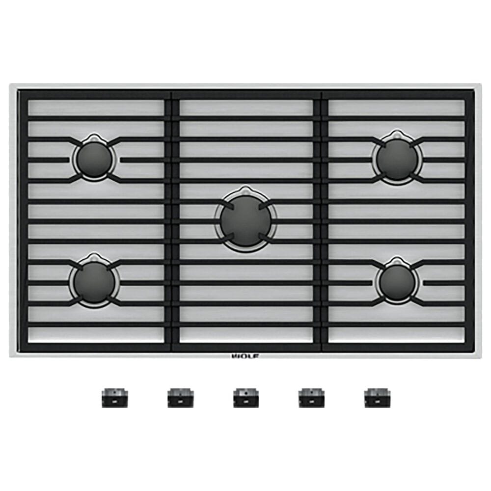 Wolf 36" Liquid Propane Gas Cooktop in Stainless Steel, , large