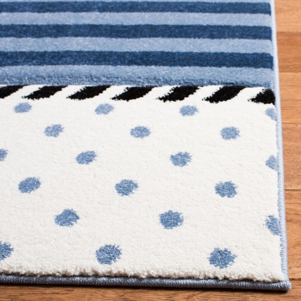 Safavieh Carousel Nautical 3&#39; Square Navy and Ivory Kids  Area Rug, , large