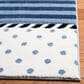 Safavieh Carousel Nautical 3" Square Navy and Ivory Kids  Area Rug, , large