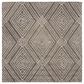 Safavieh Micro-Loop 5" Square Dark Grey and Ivory Area Rug, , large