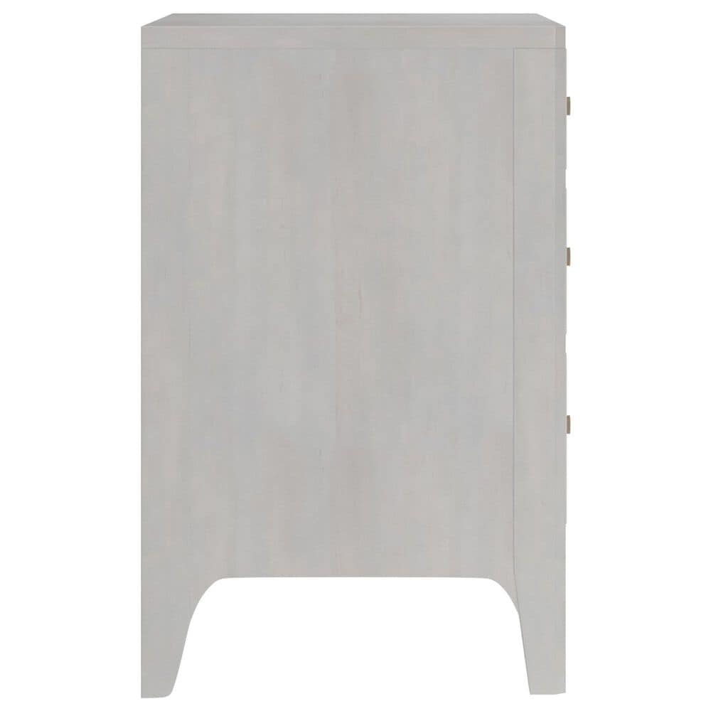 Vantage Mezzanine King Upholstered Wingback Bed with Dresser and Nightstand in Dove Gray, , large
