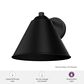 Hunter Aeronaut 1-Light Outdoor Small Wall Light in Matte Black, , large
