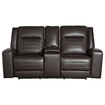 Interlochen Power Reclining Loveseat with Adjustable Headrest in Deltona Cedar, , large