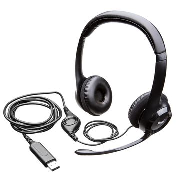Logitech H390 USB Computer Headset with Noise Cancelling Mic in Black, , large