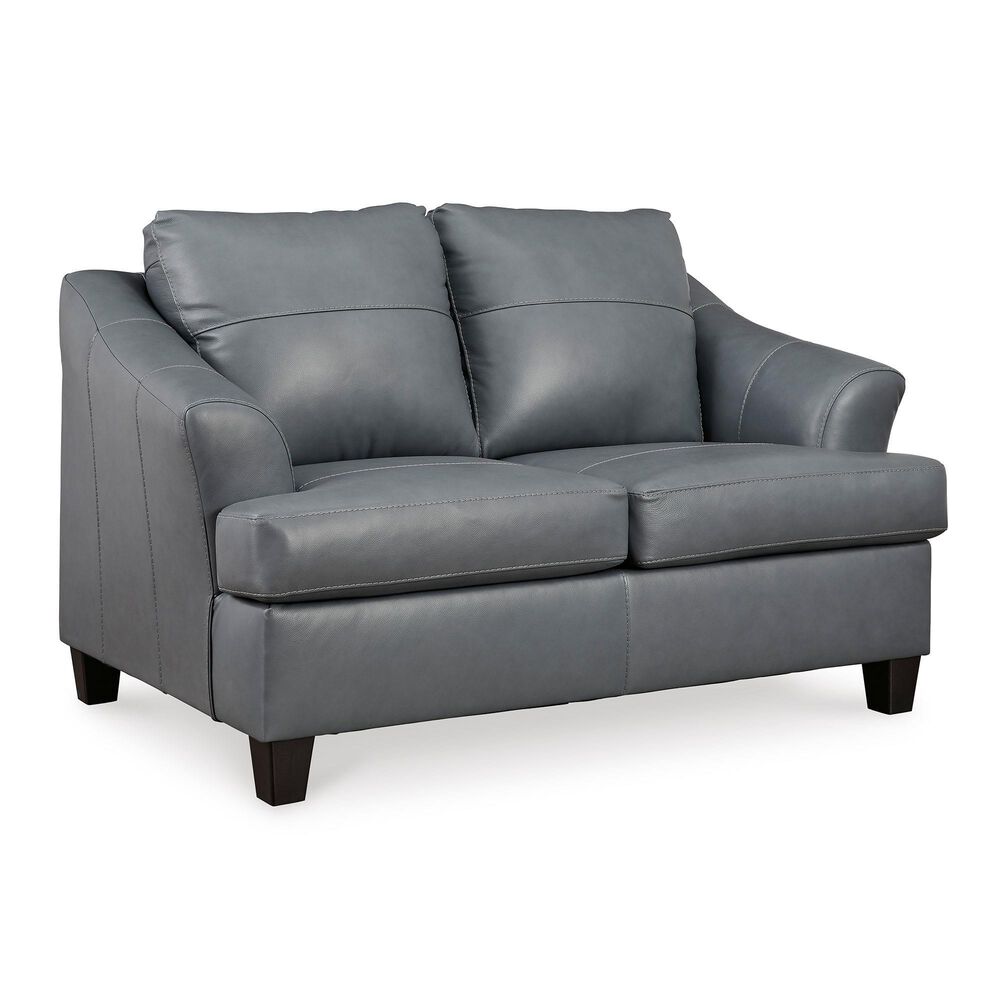 Ashley Genoa Leather Sofa and Loveseat in Steel, , large
