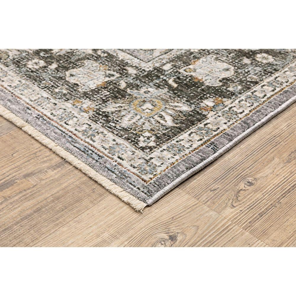 Oriental Weavers Maharaja Serbia 91E 9&#39;10&quot; x 12&#39;10&quot; Grey Area Rug, , large