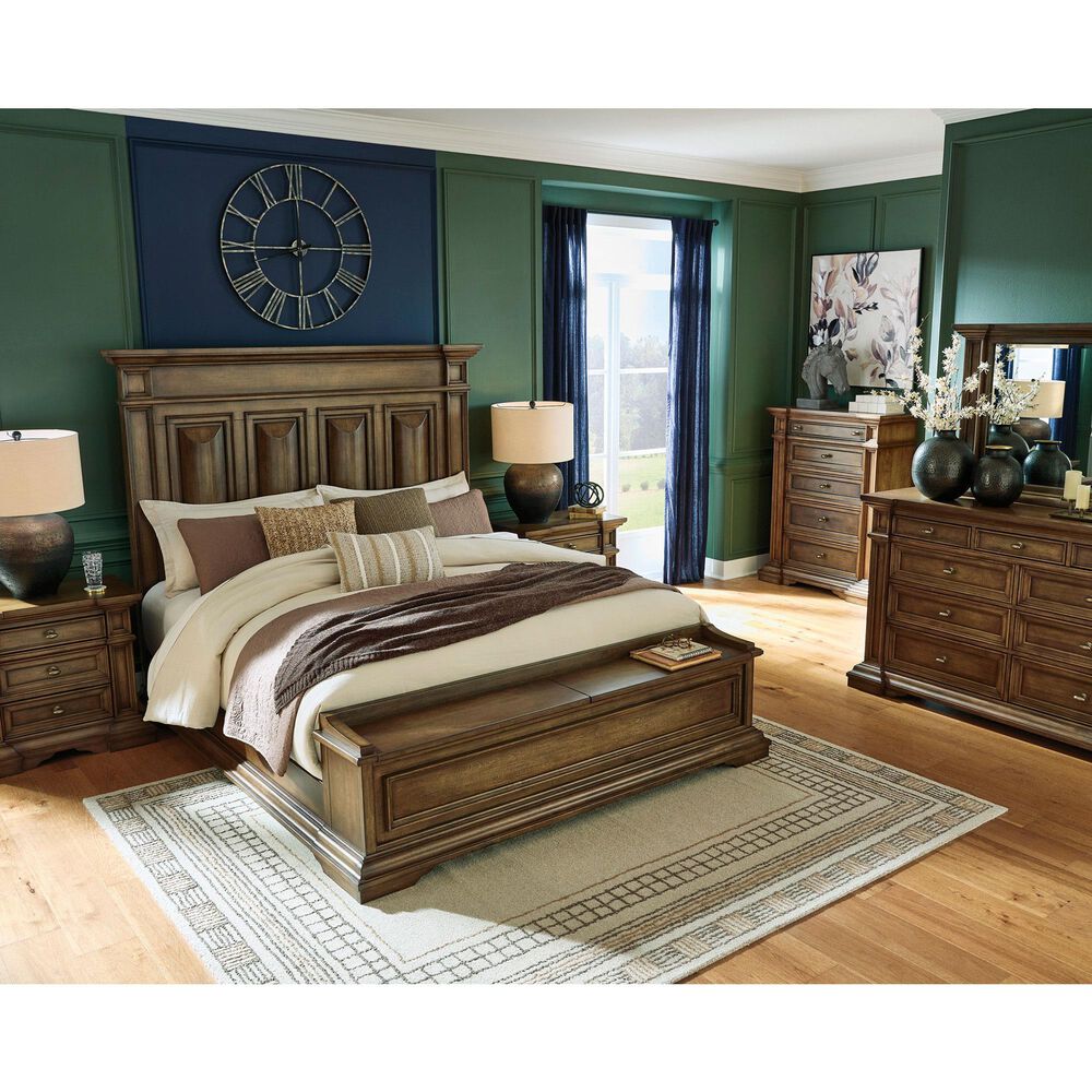 Millenium Frantanna King Panel Storage Bed in Brown, , large