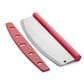 Fante"s Rocking Pizza Cutter with Blade Guard in Stainless Steel and Red, , large