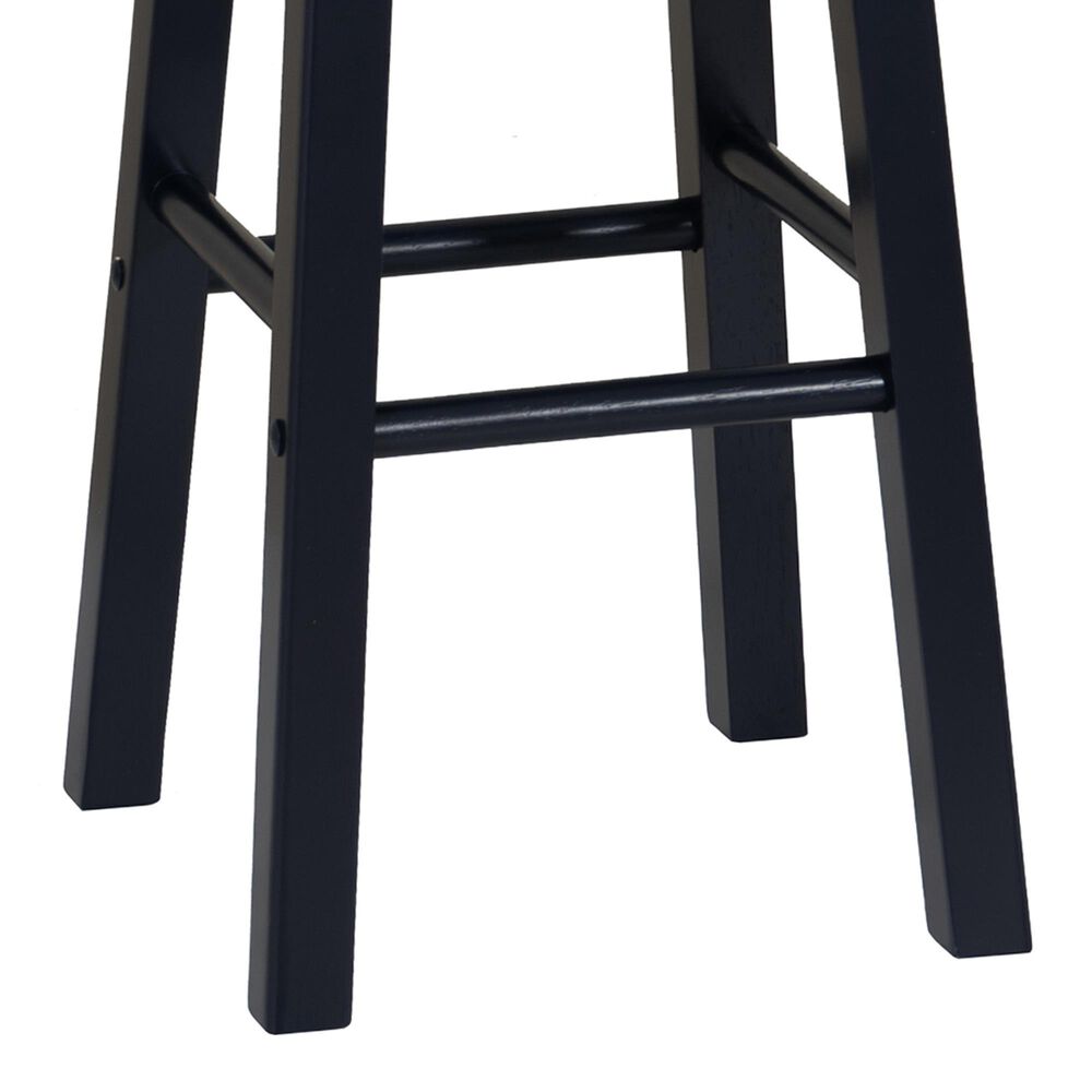 Linon Home Decor Abby 29" Bar Stool in Navy, , large