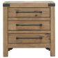 Millenium Ridgester King Panel Bed with Two Nightstands in Light Brown with USB Ports, , large