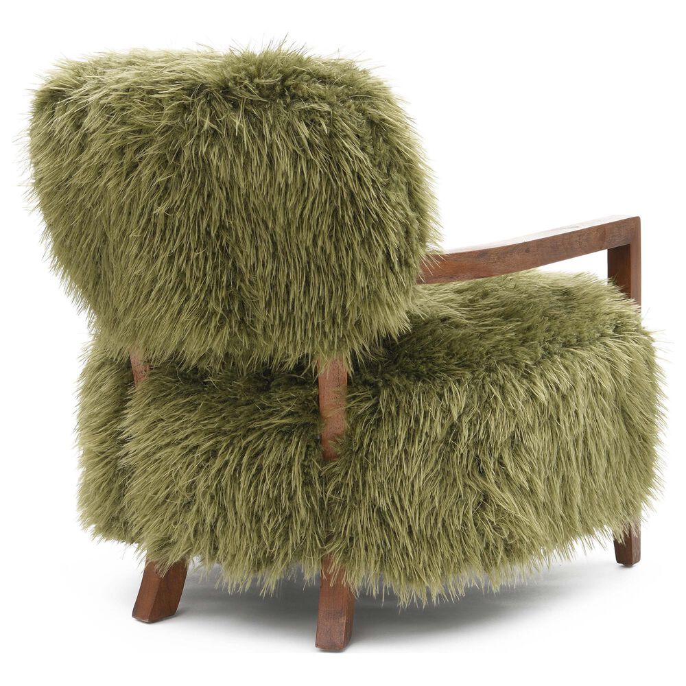 Furniture of America Lumir Long-Haired Accent Chair in Green, , large