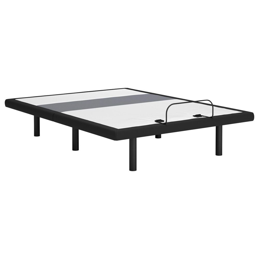 Ashley Best Queen Adjustable Base with Lumbar and Audio in Charcoal Gray, , large
