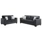 Ashley Altari Stationary Sofa and Loveseat Set in Slate, , large