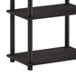 HOMLUX Turn-N-Tube 3-Tier Storage Shelf in Espresso and Black, , large