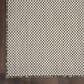Nourison Courtyard Ivory and Charcoal 8" Square Indoor/Outdoor Area Rug, , large