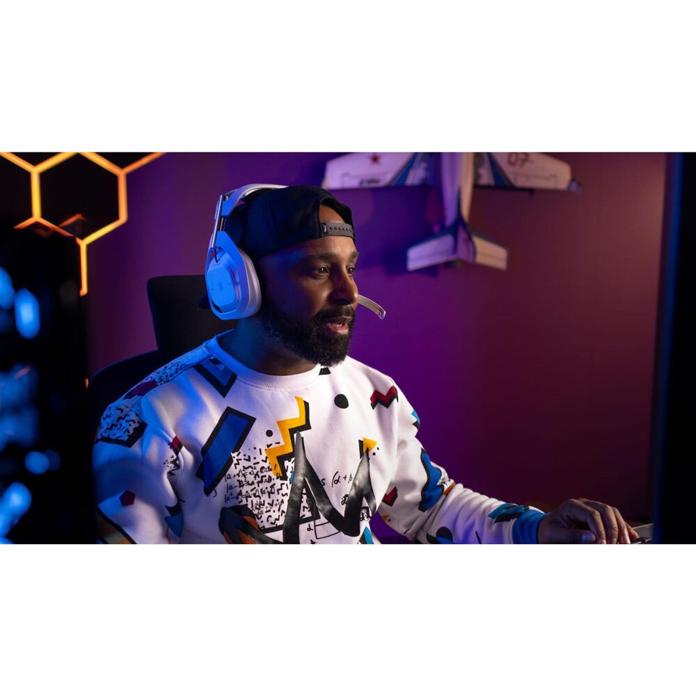 Logitech G Astro Series A50 Lightspeed Wireless Gaming Headset with Base Station in White, , large