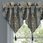 J. Queen New York Messina 40" x 21" Window Ascot Valance in Navy Blue and Gold, , large