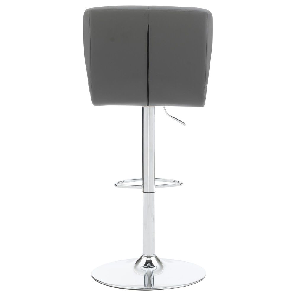 Linon Home Decor Bohen Swivel Bar Stool in Polished Chrome, , large