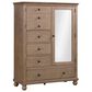 Riva Ridge Oxford 4-Drawer Chifferobe in Tan, , large