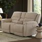 HomeStretch Knockout Power Loveseat in Parkway Stone, , large