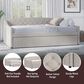 The Monday Company Zoey Upholstered Daybed with Trundle in Beige, , large