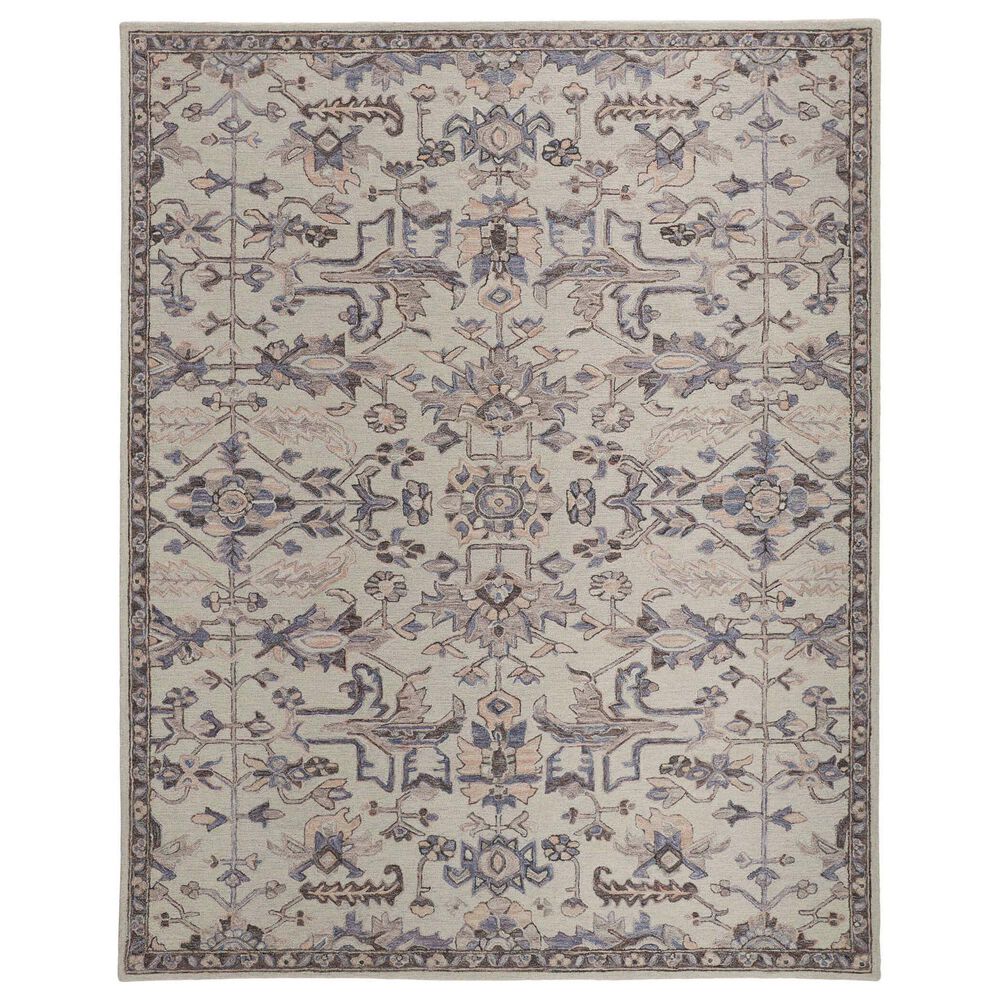 Feizy Fallon 9" x 12" Ivory and Gray Area Rug, , large