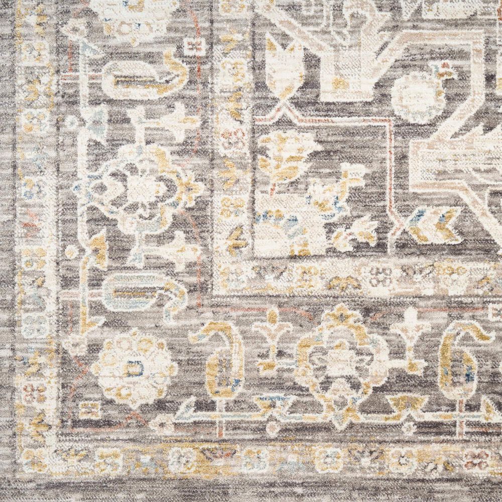 Nourison Antique Fusion Ivory and Charcoal 3'11" x 5'10" Area Rug, , large