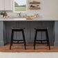 Linon Home Decor Culver Counter Stool with Black Cushion in Black (Set of 2), , large