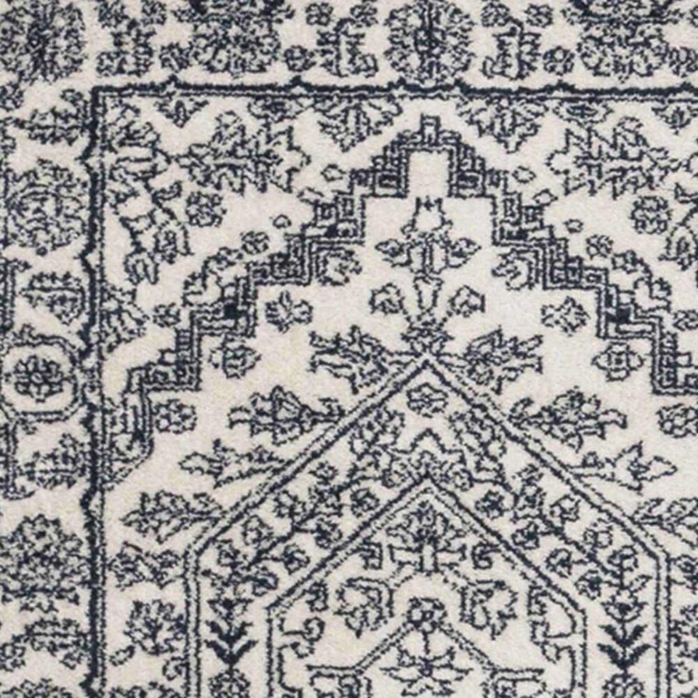 Safavieh Adirondack ADR108R 2&#39;6&quot; x 8&#39; Ivory and Navy Runner, , large