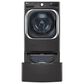 LG 5.2 Cu. Ft. Smart Front Load Washer and 9 Cu. Ft. Smart Front Load Gas Dryer in Black Steel, , large
