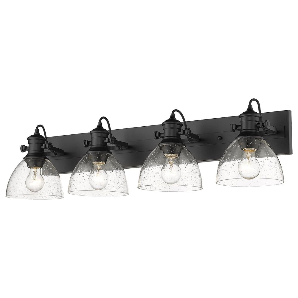 Golden Lighting Hines 4-Light Bath Vanity in Matte Black, , large