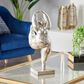 Maple and Jade 20" x 7" Dancing Women Sculpture in Silver, , large