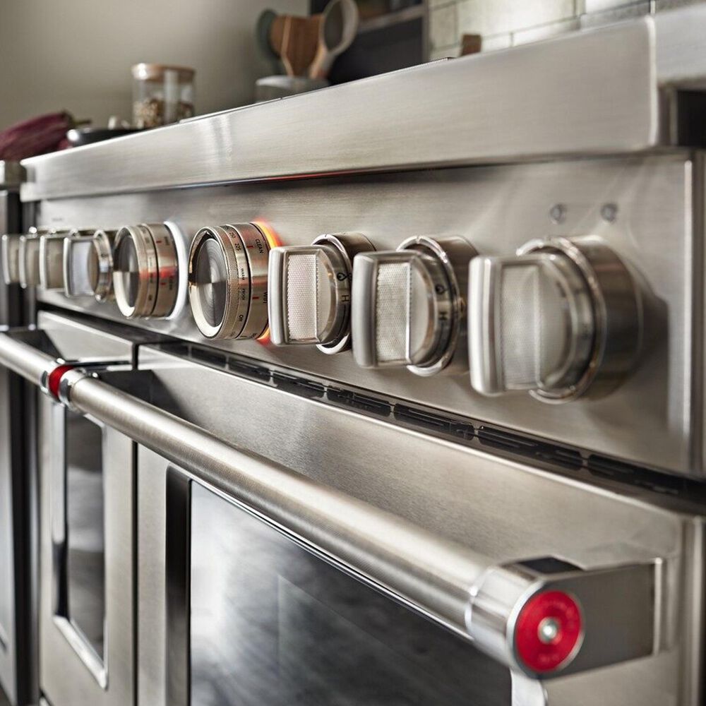 KitchenAid 48&quot; Professional Double Oven Dual Fuel Range in Stainless Steel, , large