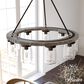 Hunter Devon Park 9-Light Chandelier in Onyx Bengal and Barnwood, , large