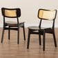 Baxton Studio Tafari Side Chair in Dark Brown and Light Brown (Set of 2), , large