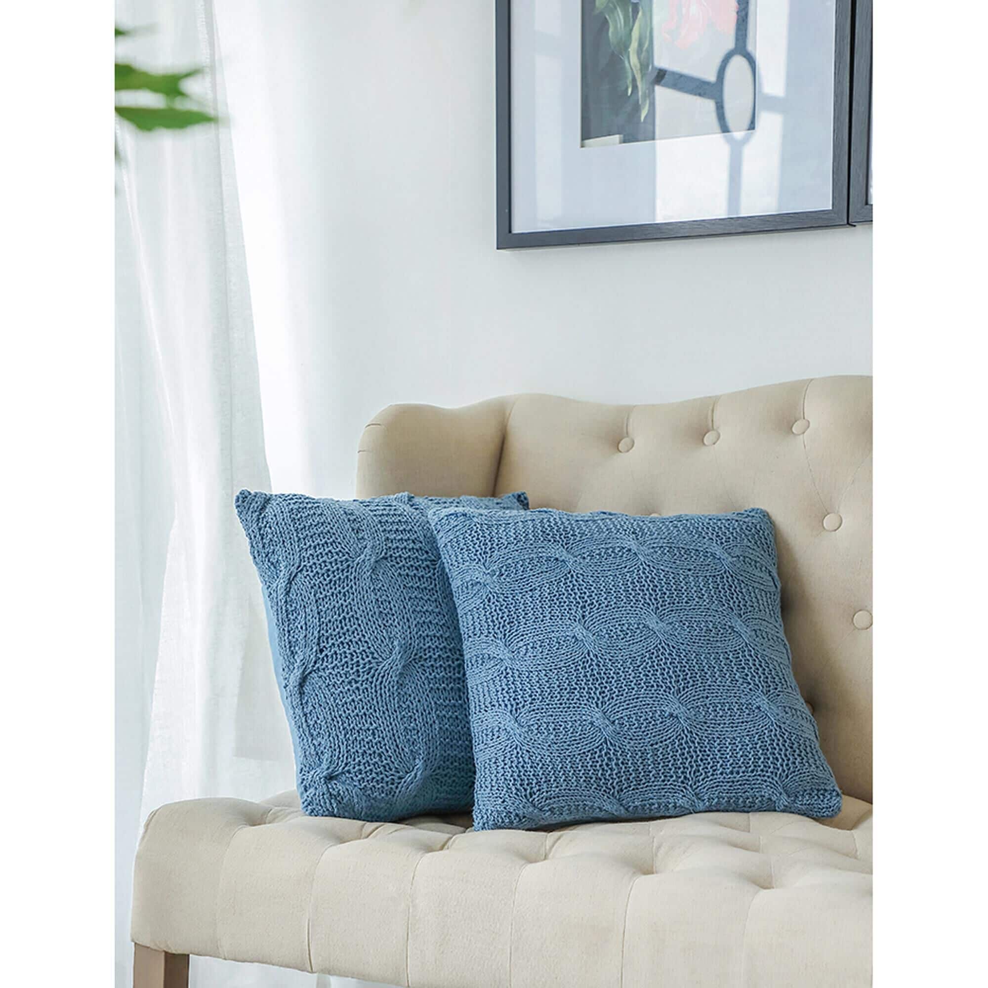 Large blue 2025 throw pillows